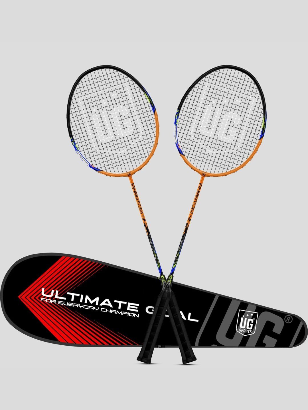 UG SPORTS UG SPORTS Lightweight Phantom Badminton Rackets Pair With Cover