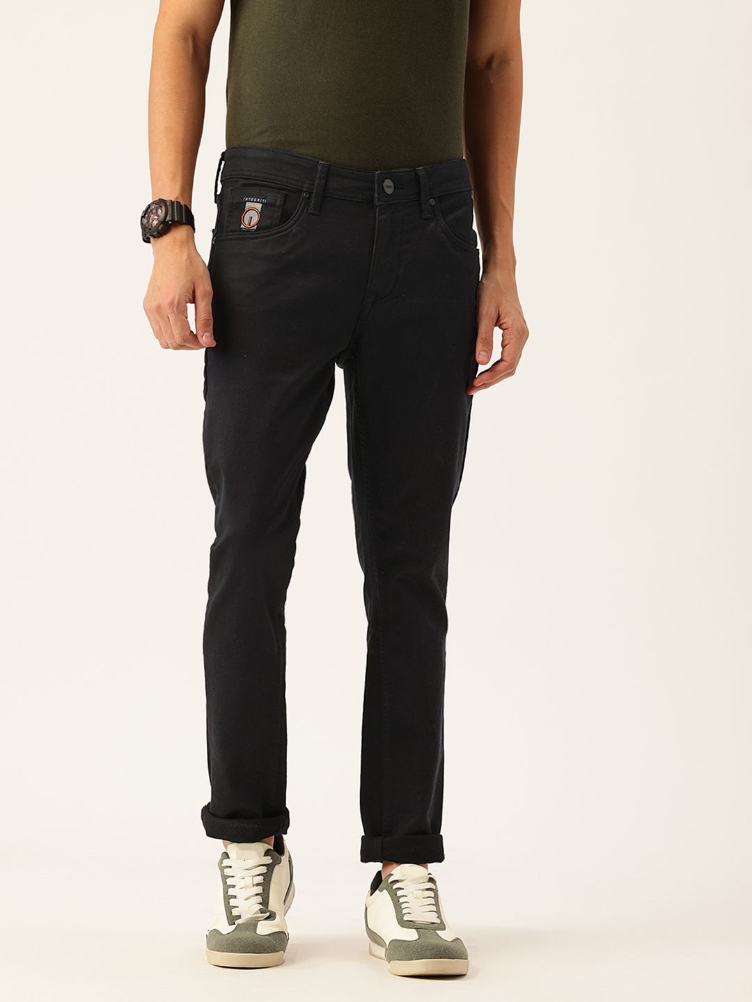 Integriti Men Skinny Fit Mid-Rise Stretchable Jeans