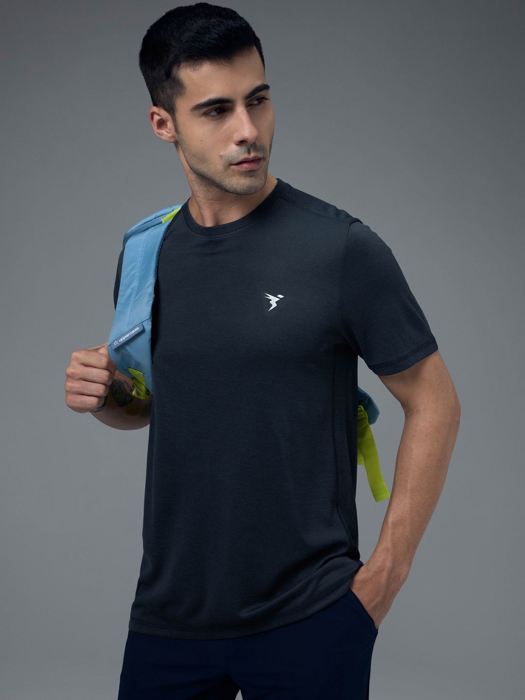 Technosport Men Anti Static Slim Fit T-shirt