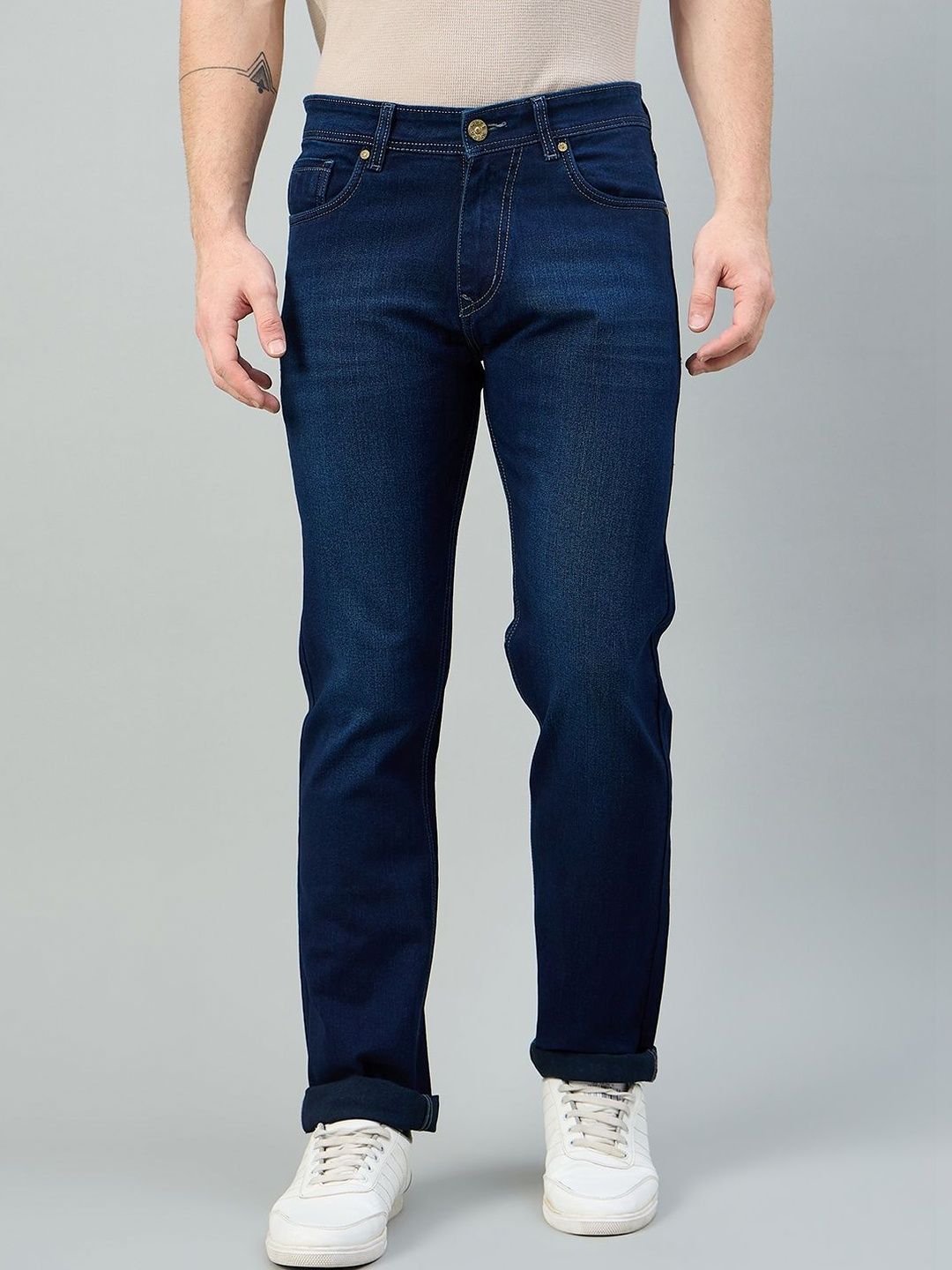 Duke Men Regular Fit Mid-Rise Jeans