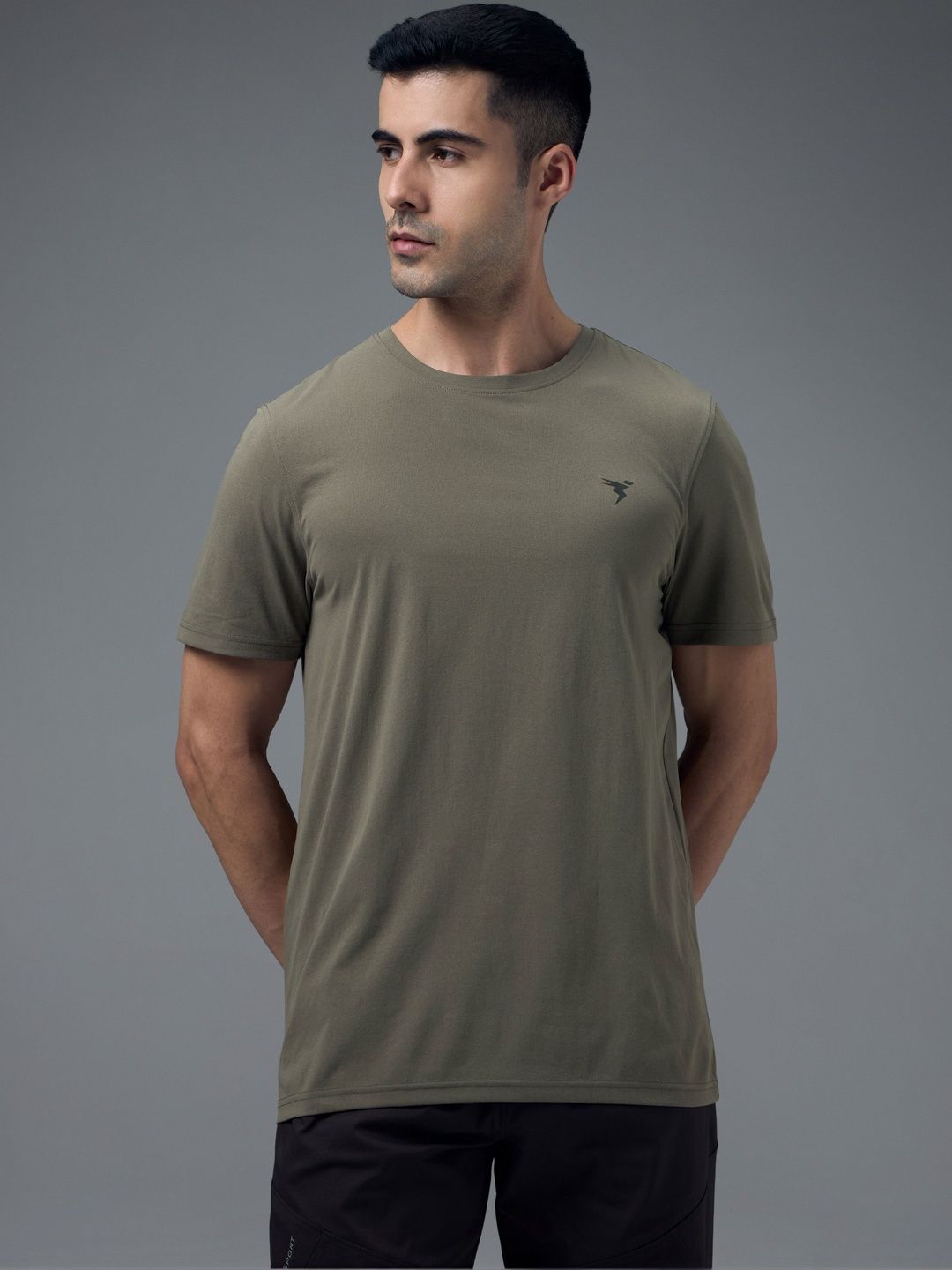 Technosport Men Anti Static Slim Fit T-shirt