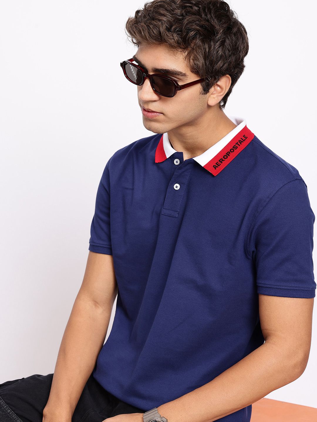 Aeropostale Polo Collar Pure Cotton T-shirt