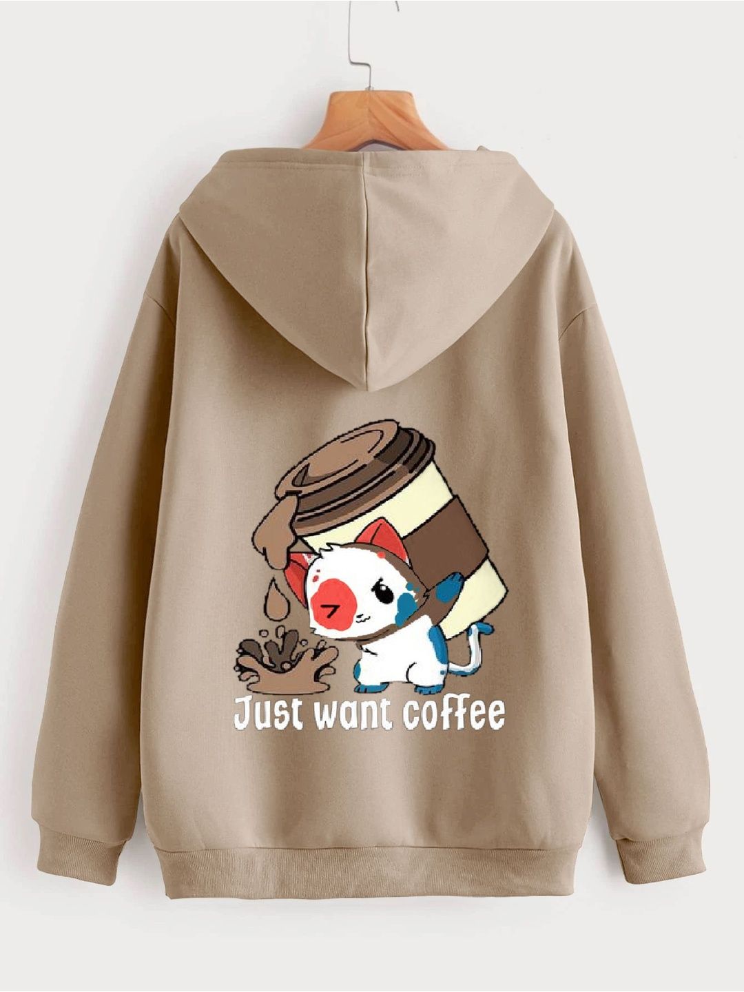 Mast & Harbour Women Printed Hooded Sweatshirt