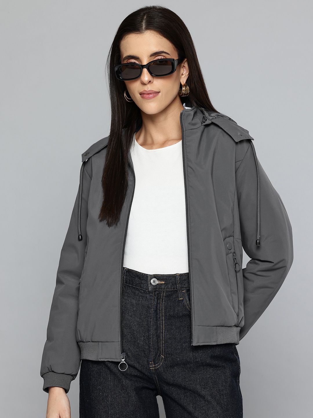 Fort Collins Bomber Jacket with Detachable Hood