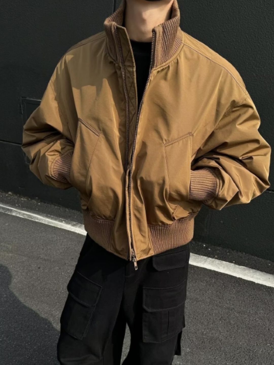 KPOP Men Lightweight Bomber Jacket