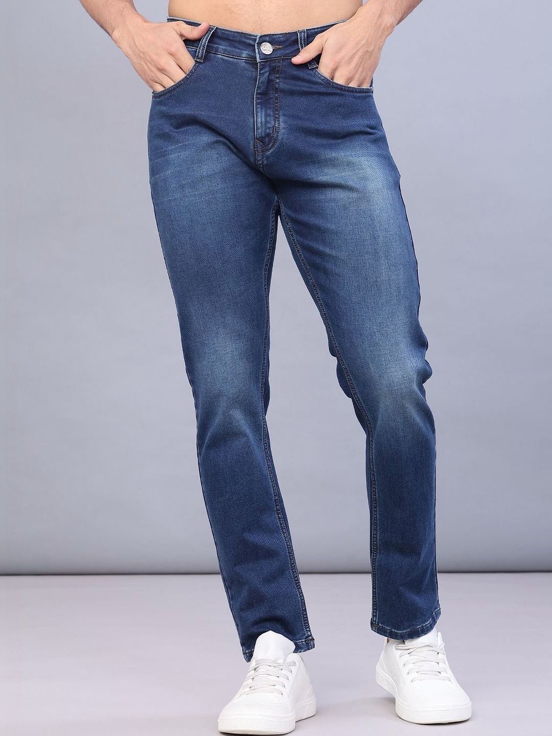 V-Mart Men Regular Fit Mid-Rise Light Fade Jeans