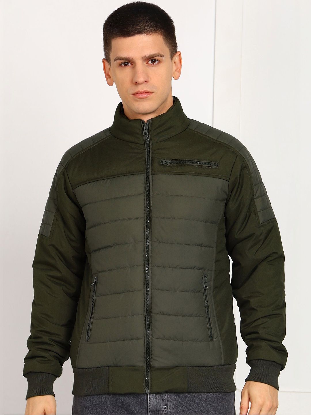 Buy SZN Men Colourblocked Puffer Jacket - Jackets for Men 37842859