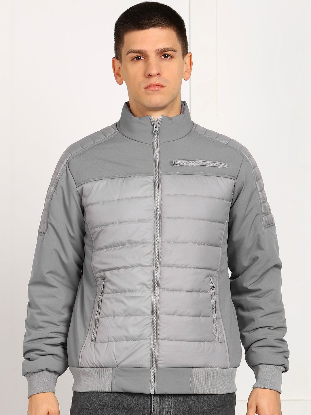 Buy SZN Men Colourblocked Puffer Jacket - Jackets for Men 37842859