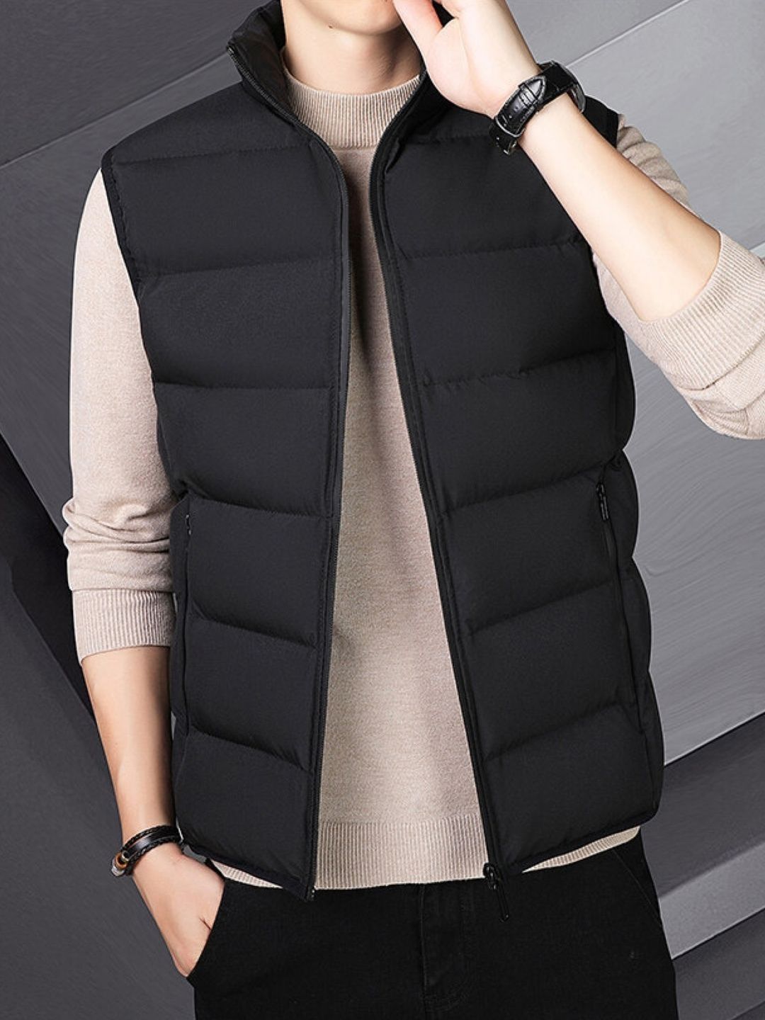 KPOP Men Lightweight Puffer Jacket