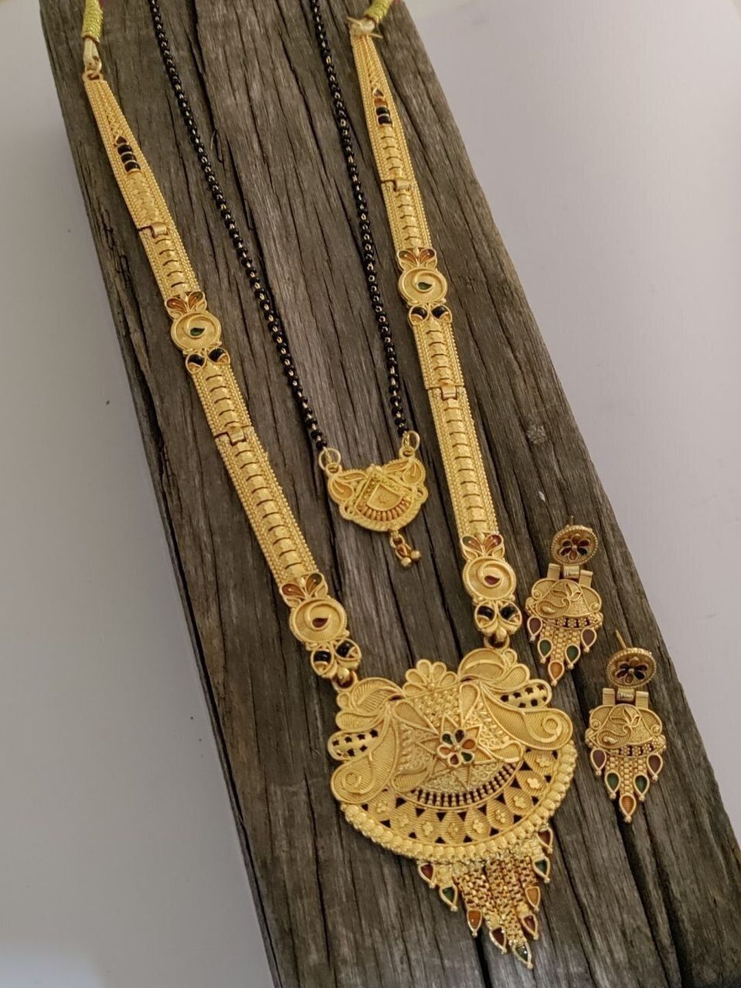 SHREE GOVINDAM ART Gold Plated Mangalsutra Set