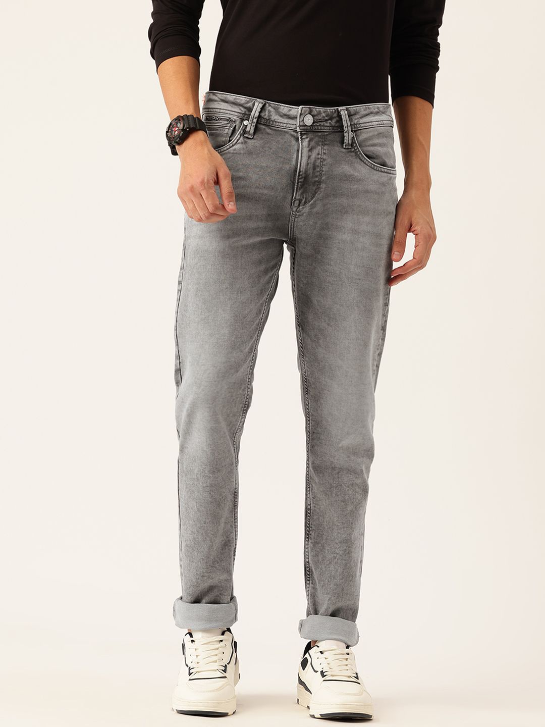 Integriti Men Skinny Fit Mid-Rise Stretchable Jeans
