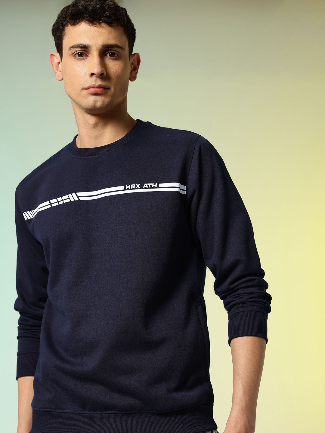HRX by Hrithik Roshan Striped Lifestyle Sweatshirt