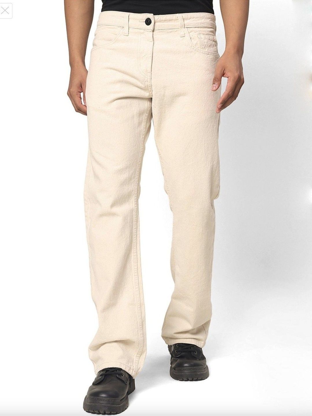 MASTERLY WEFT Men Jean Straight Fit Mid-Rise Stretchable Jeans