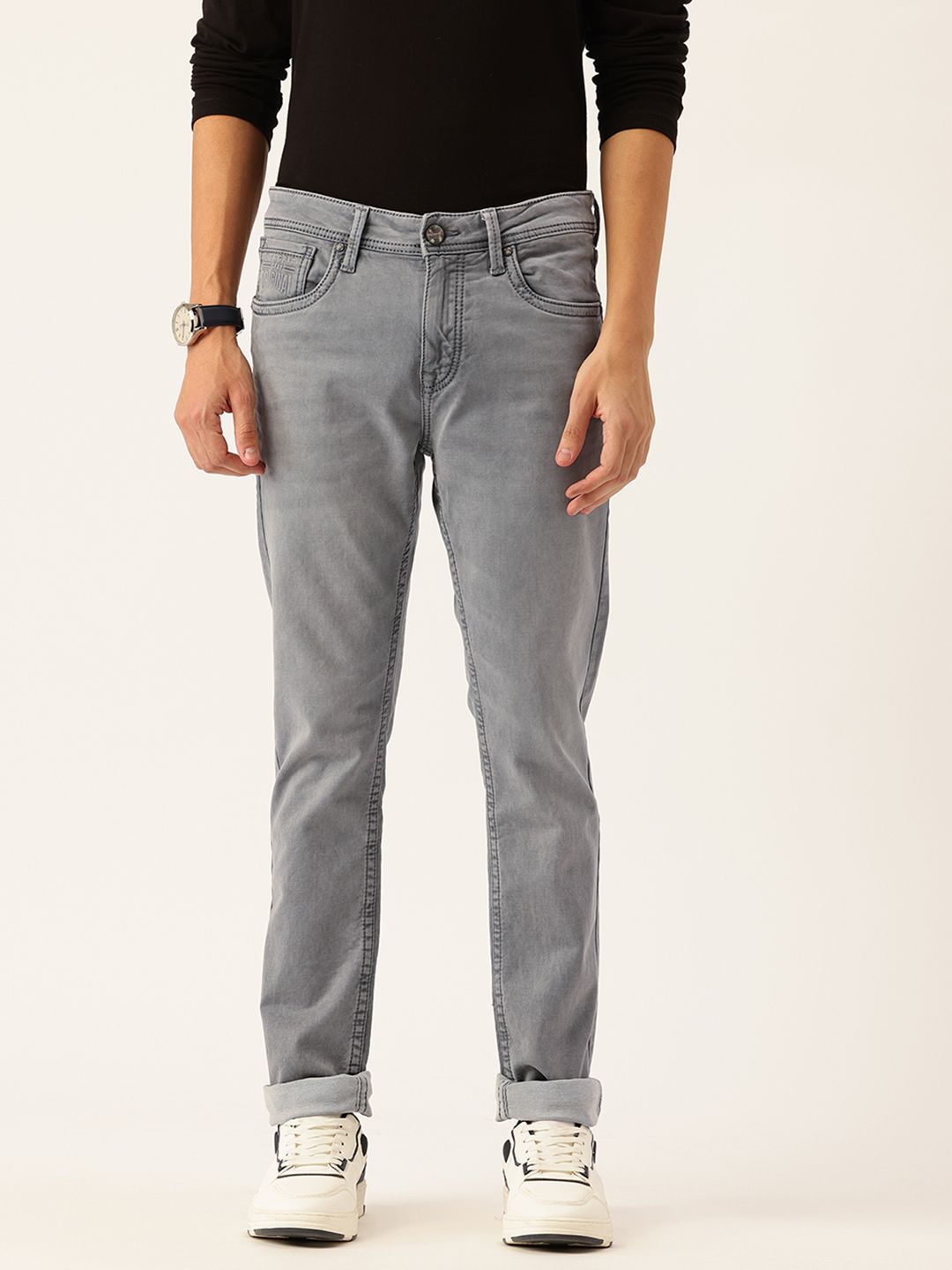 Integriti Men Smart Skinny Fit Mid-Rise Stretchable Jeans