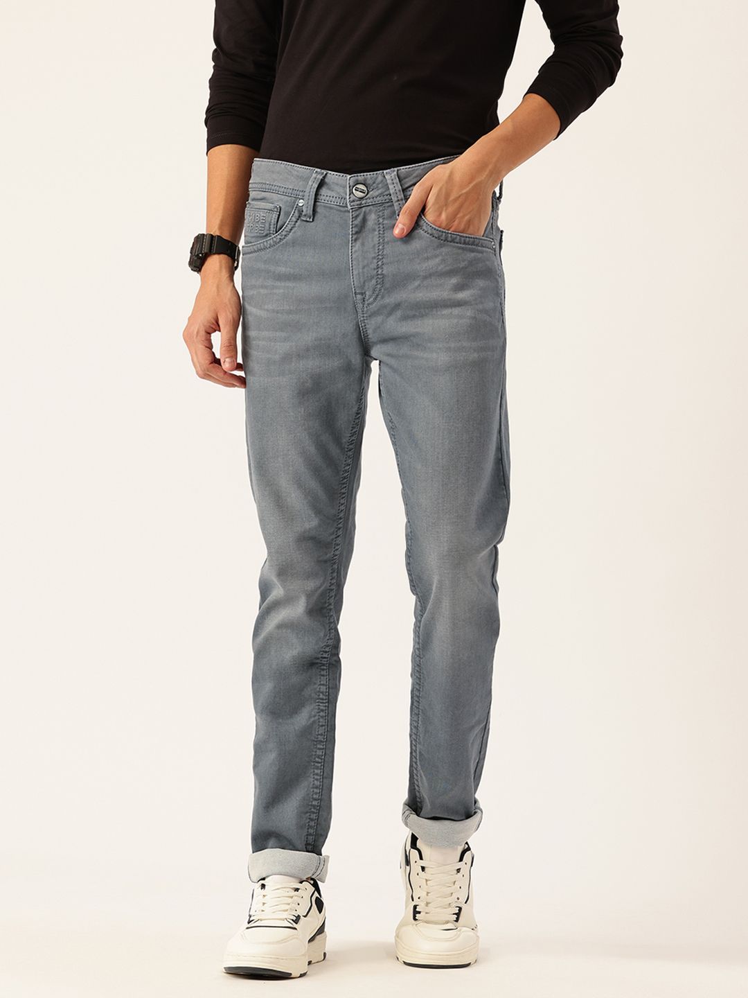 Integriti Men Skinny Fit Mid-Rise Stretchable Jeans