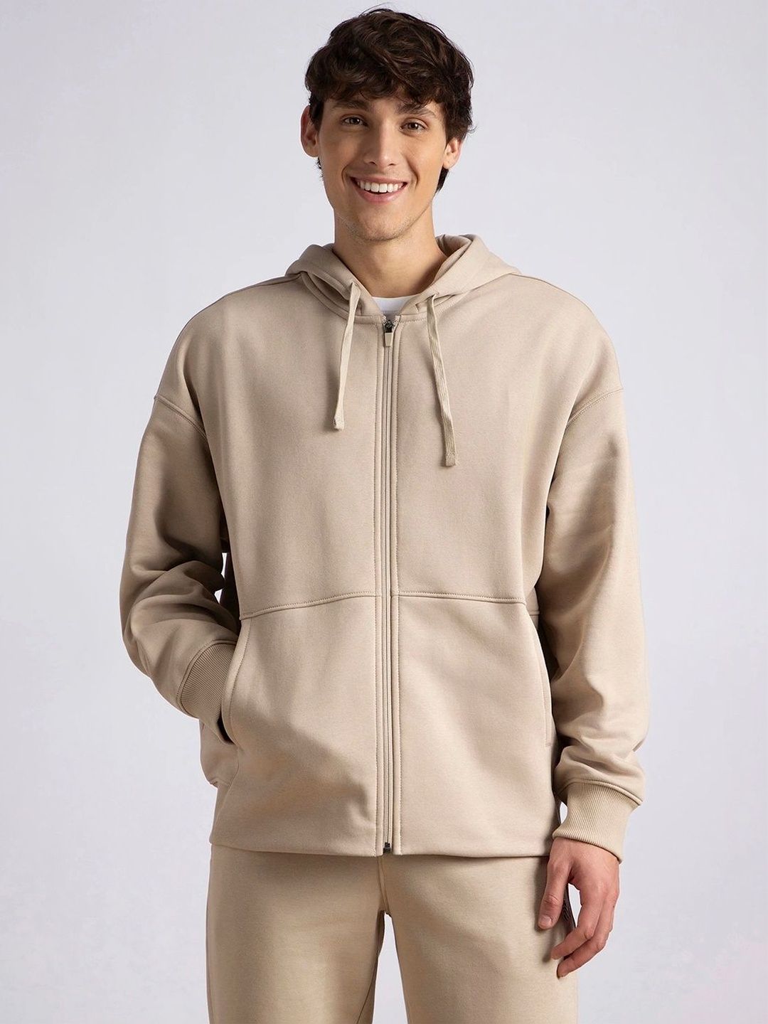 Jockey Oversized Super Combed Cotton Rich Fleece Jacket with StayWarm Technology - UM77
