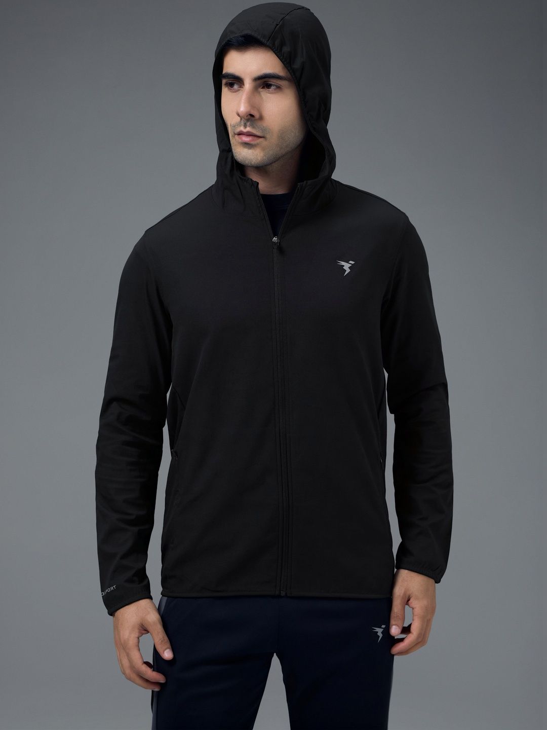 Technosport Men Brand Logo Lightweight Training or Gym Sporty Jacket