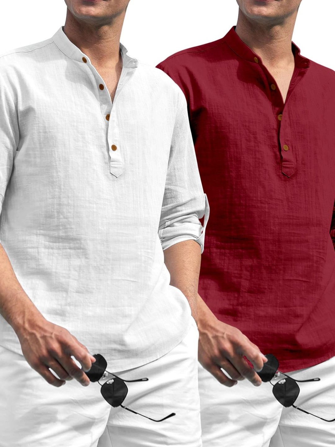 ZELINCO Men Thread Work Kurta
