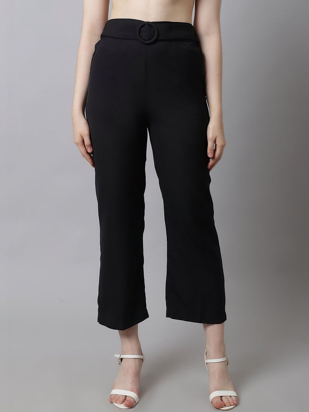 CORSICA Women Relaxed High-Rise Easy Wash Pleated Trousers