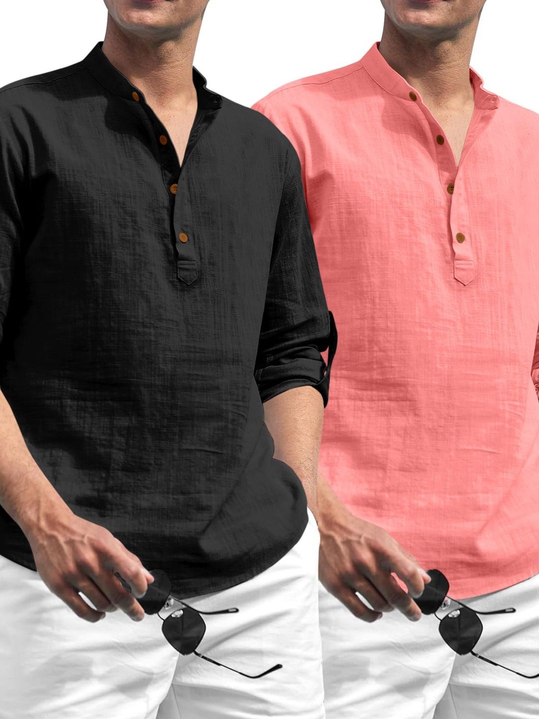 ZELINCO Men Thread Work Kurta