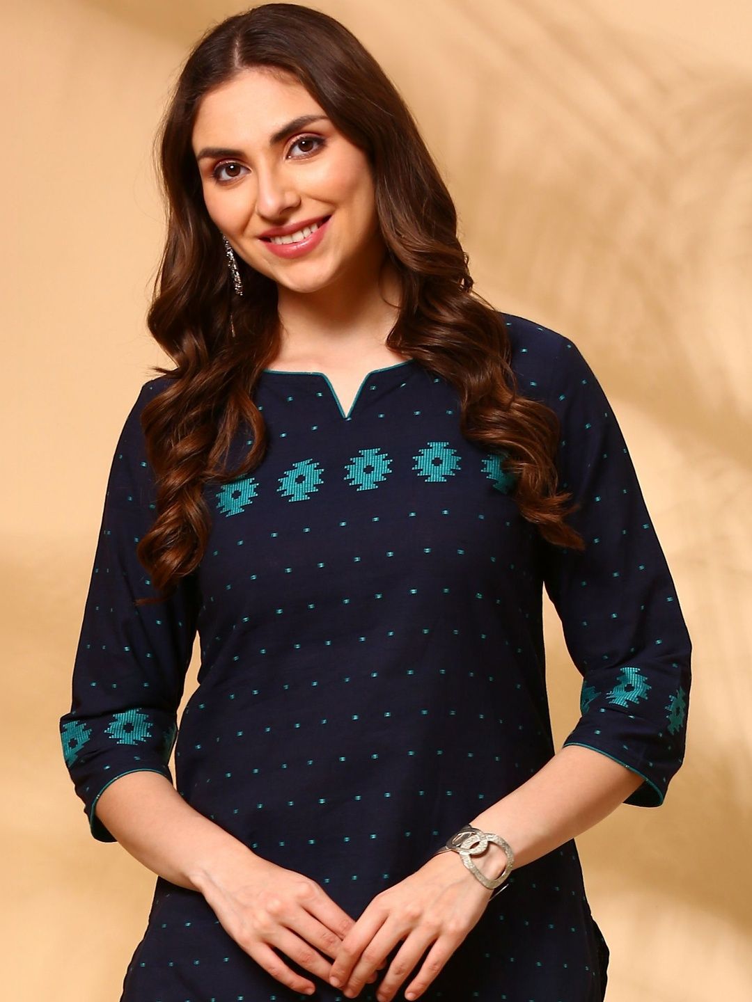 Anouk Women Ethnic Motifs Dobby Kurta