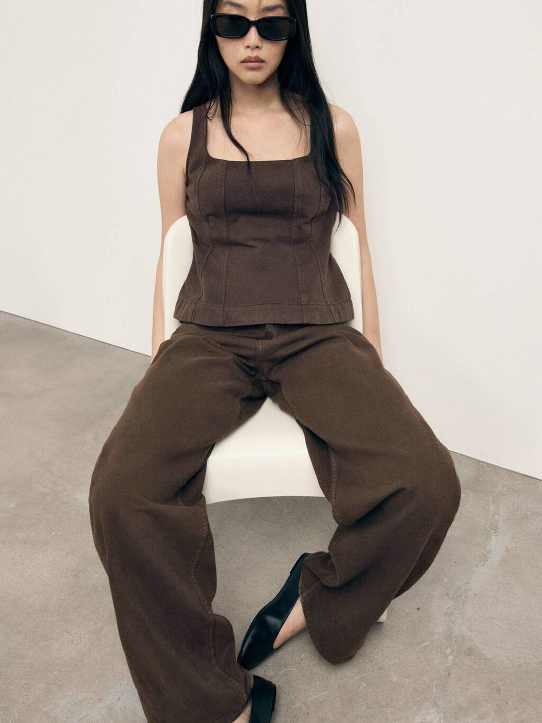 Mid-Rise Loose Denim Jeans