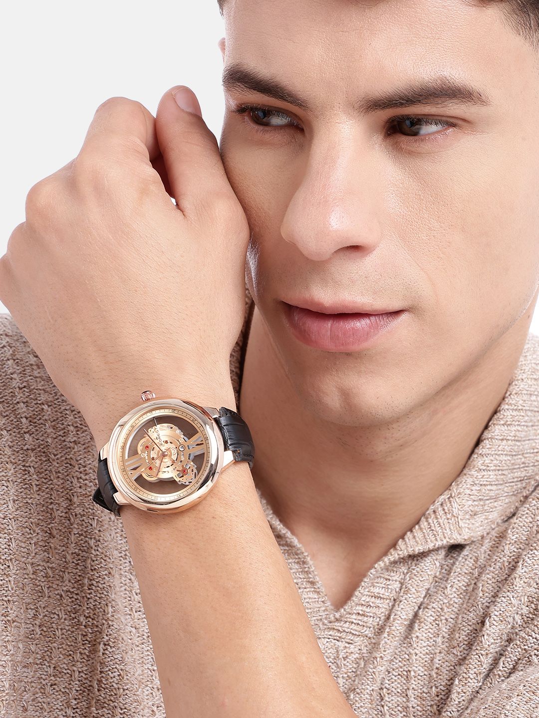 Buy FOREST Men Analogue Leather Straps Watch - FRT-759-BK