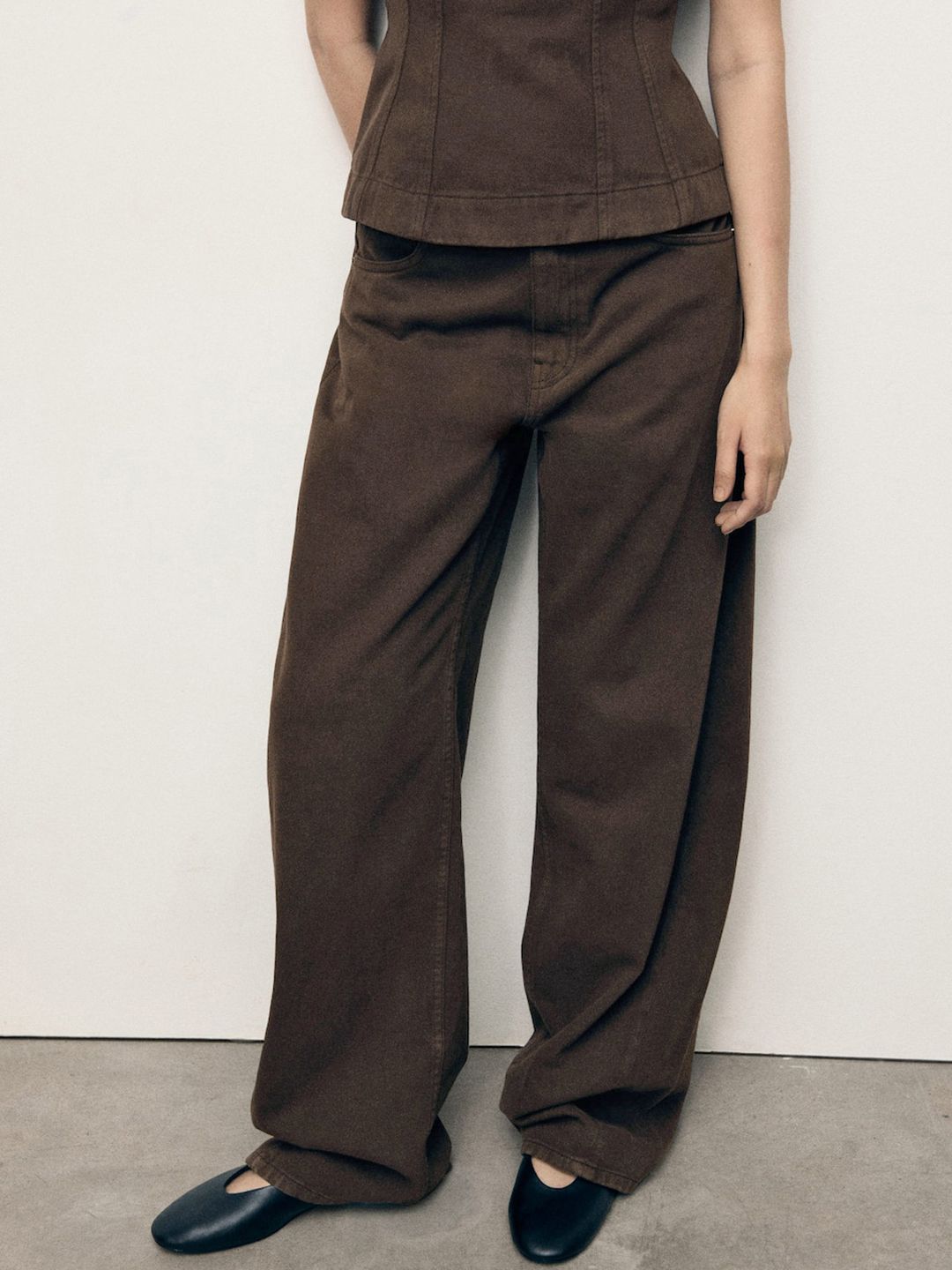 Mid-Rise Loose Denim Jeans