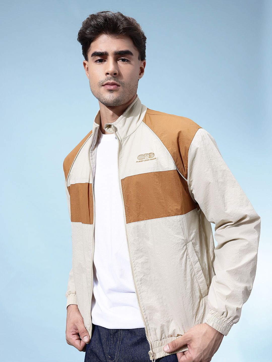 glitchez Colourblocked Windcheater Jacket