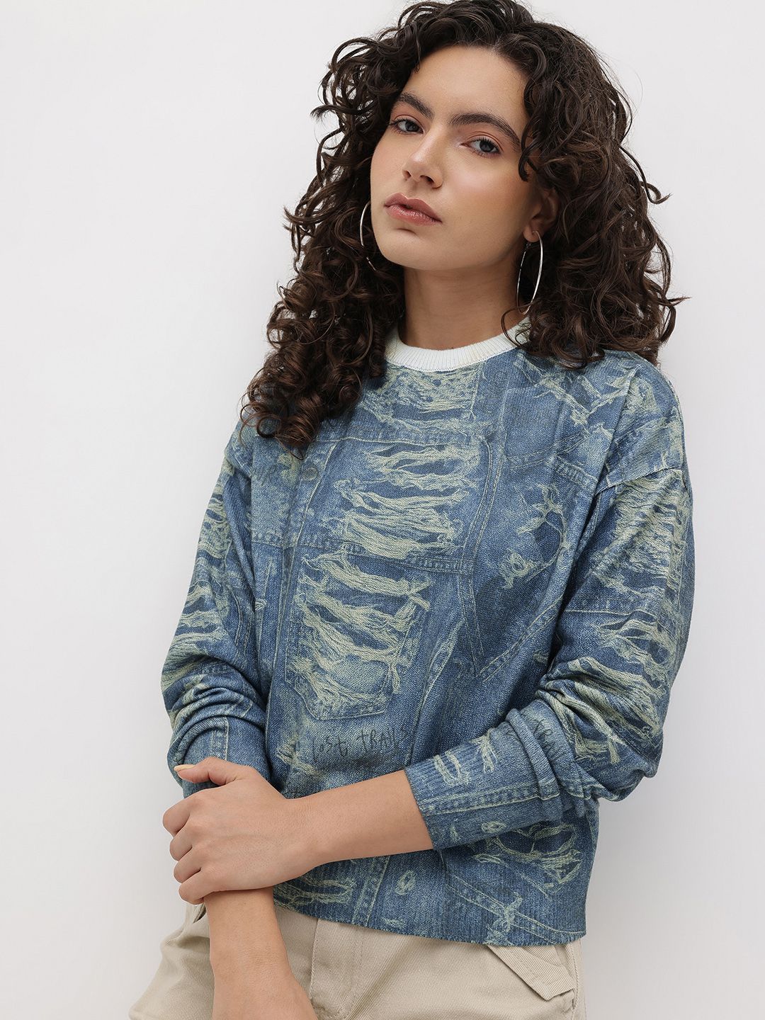 Roadster The Roadster Life Co. Women Self Design Pullover