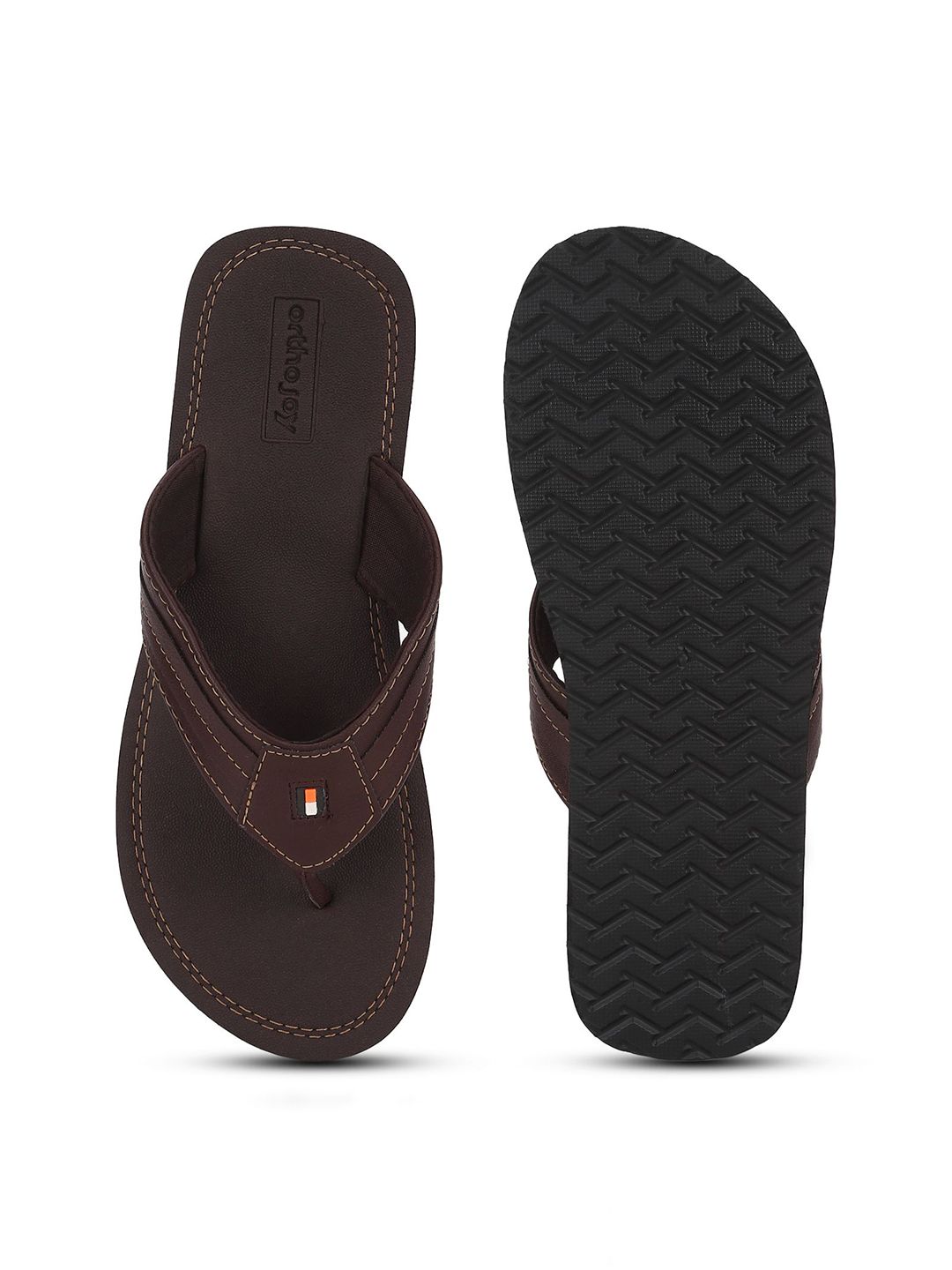 ORTHO JOY Men Rubber Thong Flip-Flops