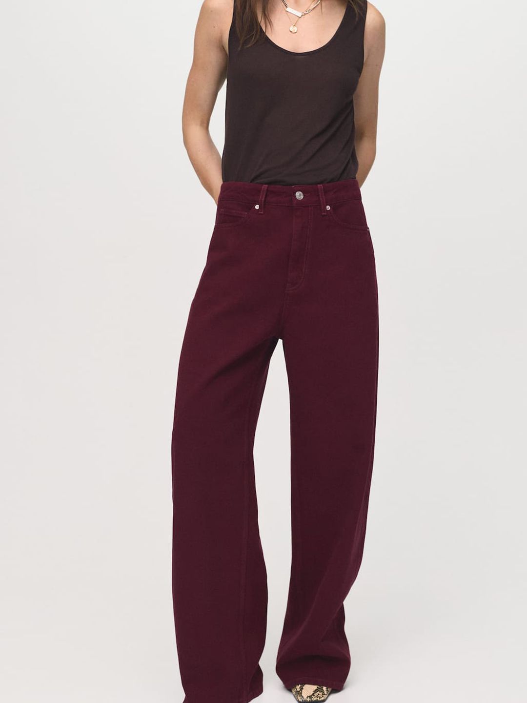 Mid-Rise Loose Fit Stretchable Jeans