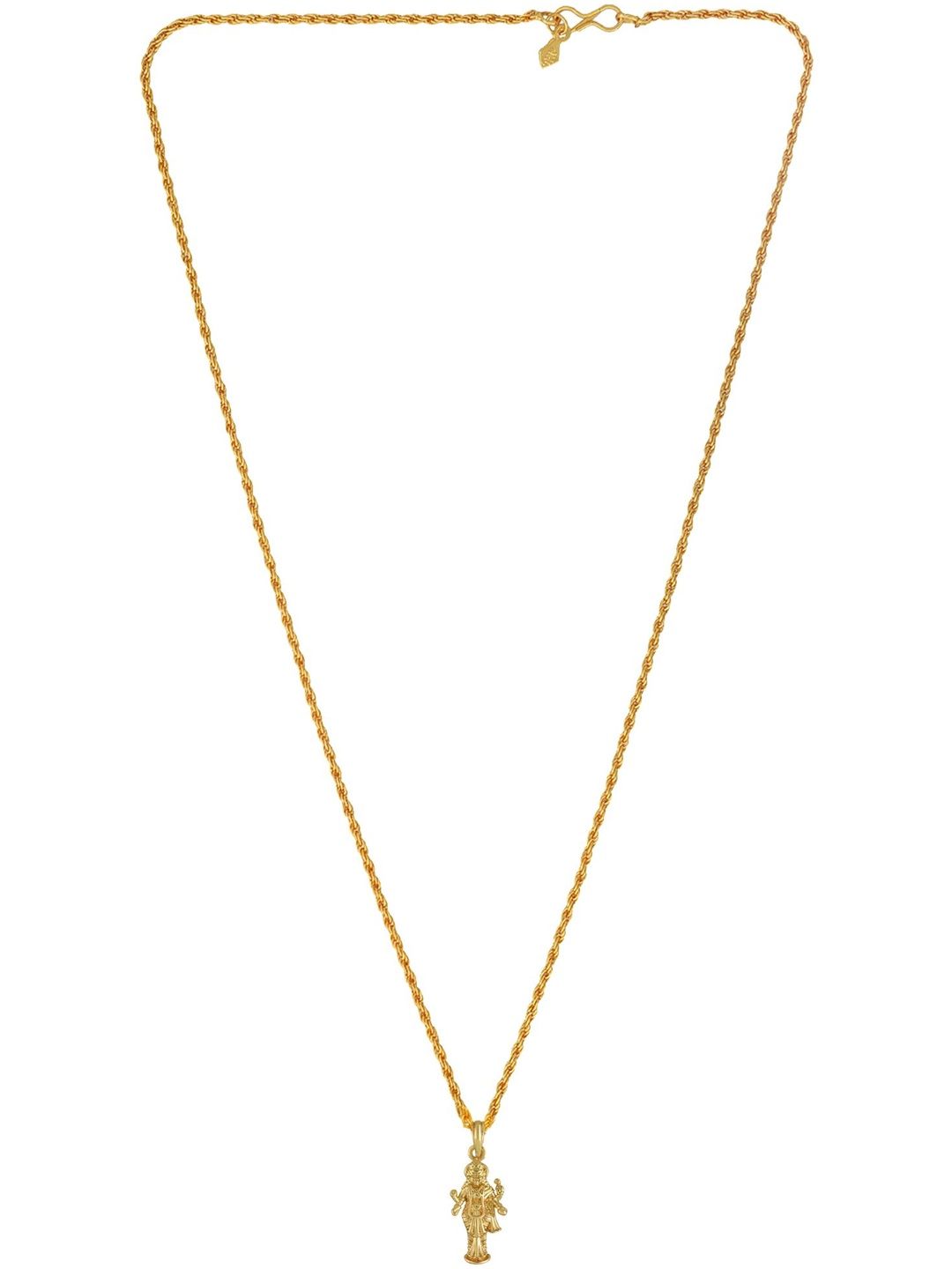 MEMOIR Gold-Plated Goddess Lakshmi Pendant with Chain