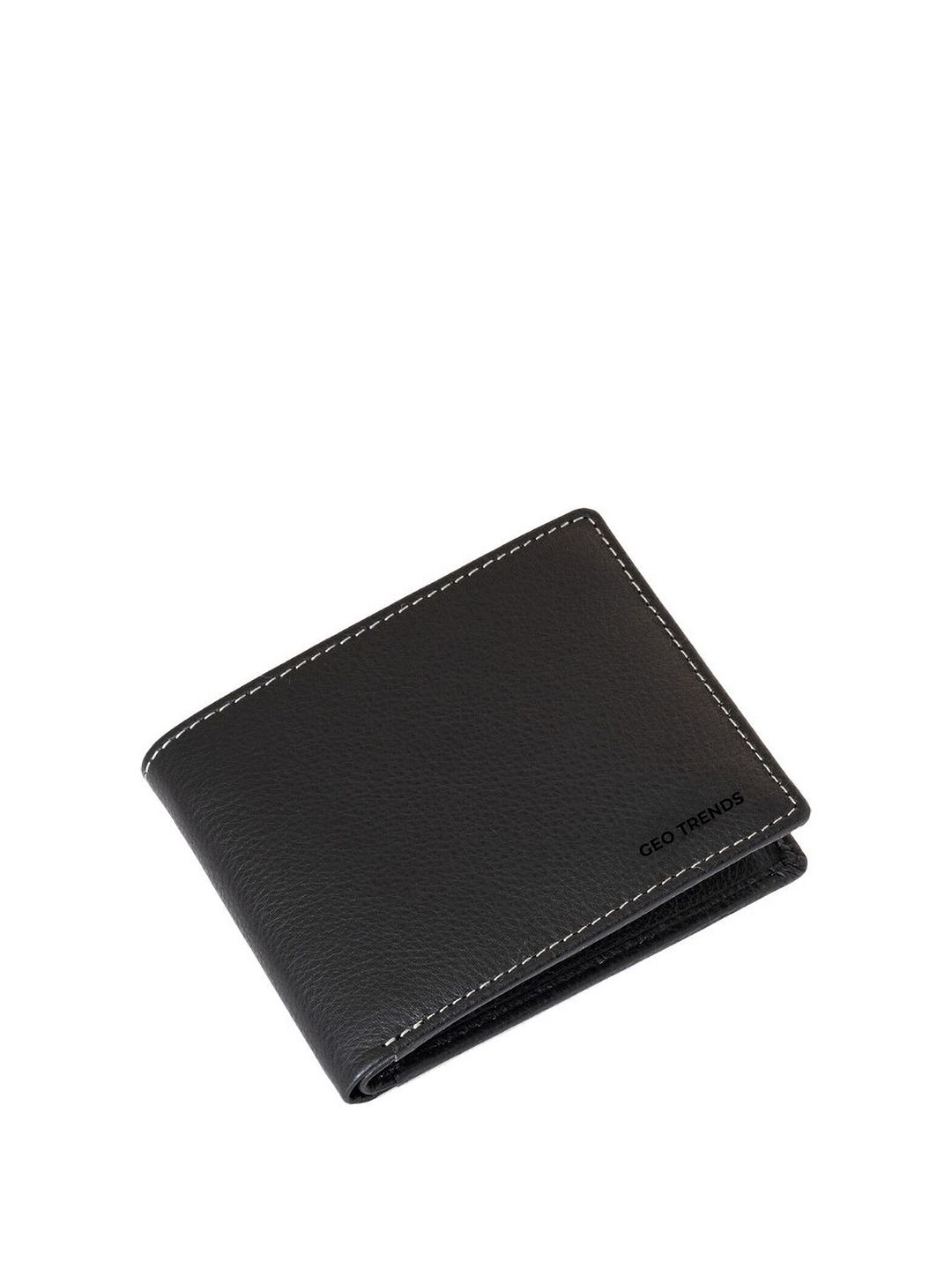 GEO TRENDS Men Leather Short Two Fold Wallet