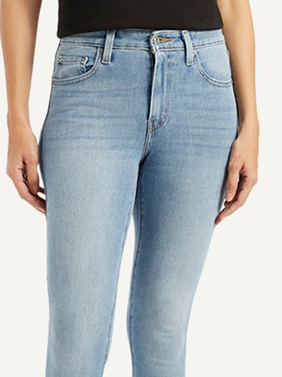 High Rise Skinny Light Blue Jeans