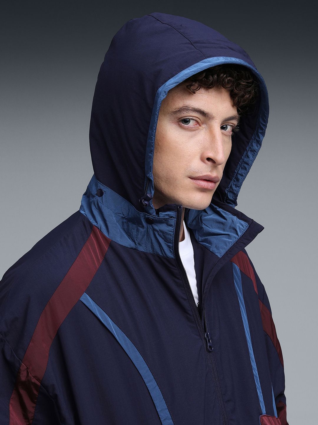 Buy Puma x KIDSUPER Colourblocked Spread Collar Lightweight Padded