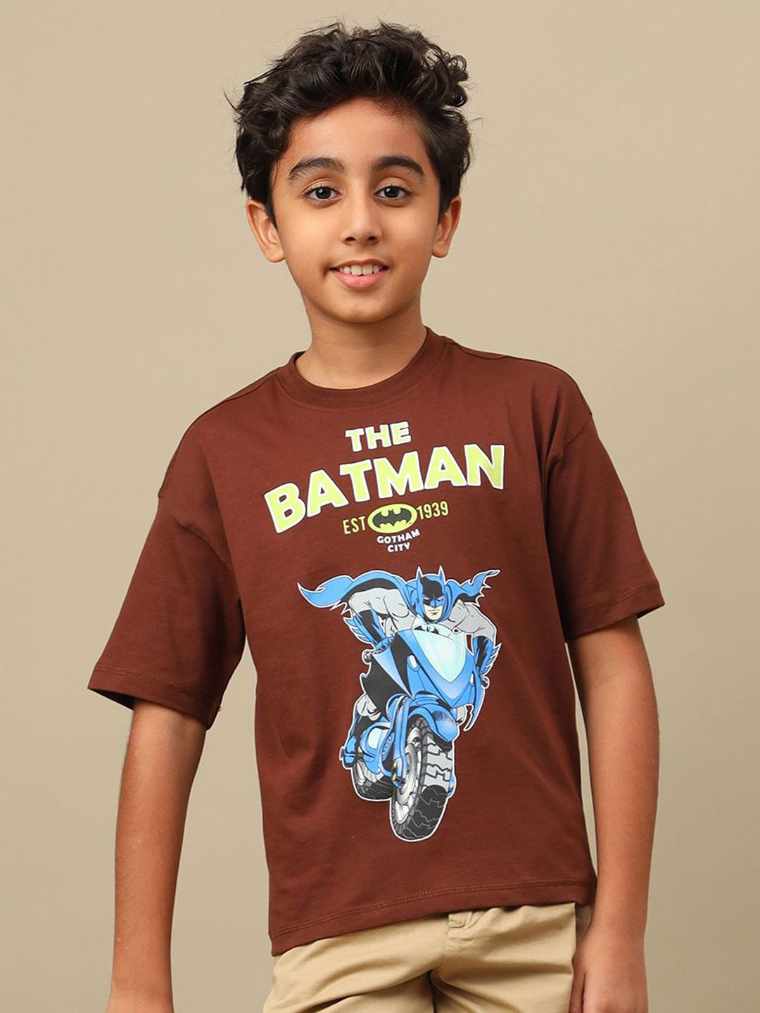 Batman Brown Tshirts - Buy Batman Brown Tshirts online in India
