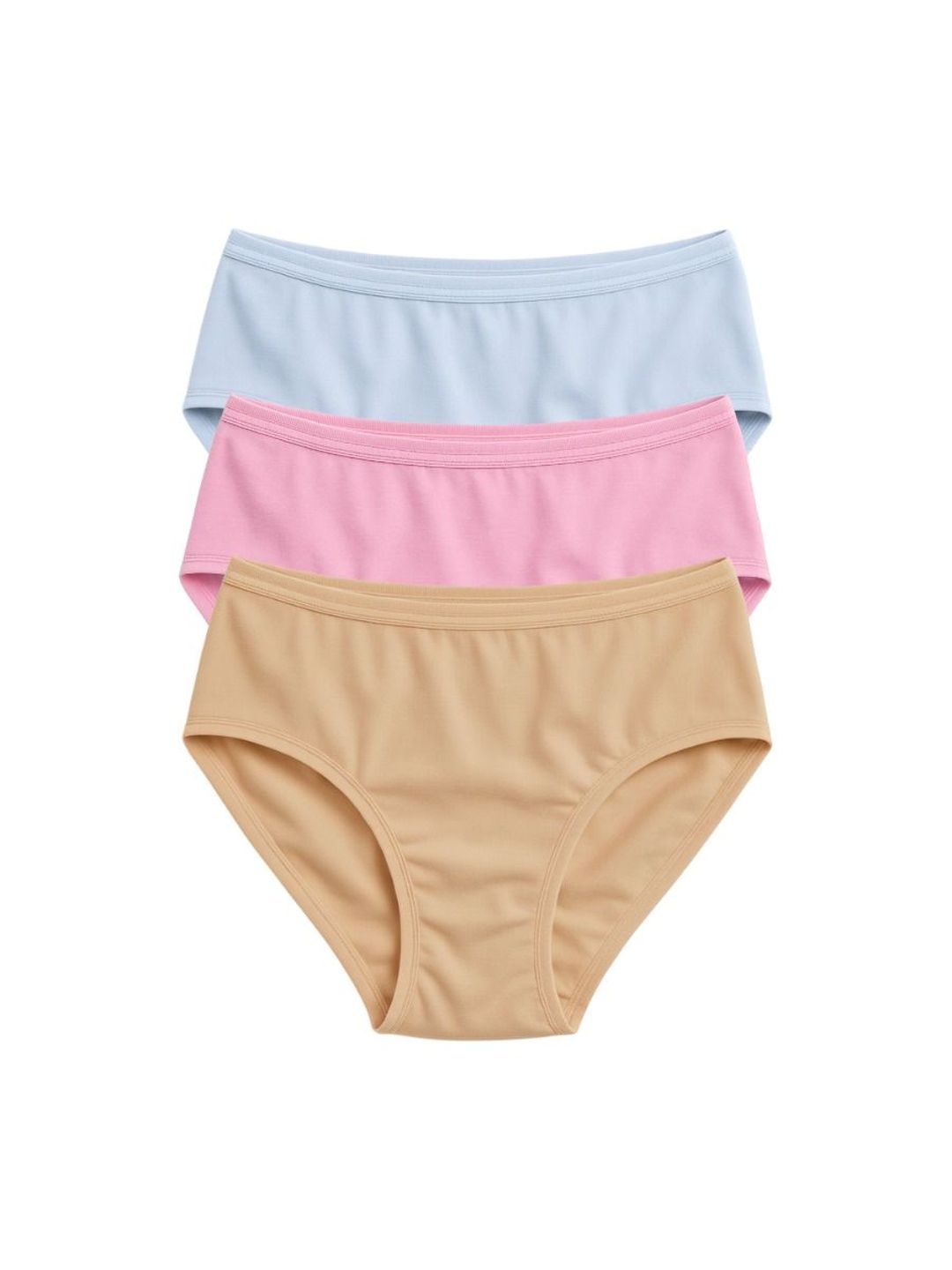 Munns & Mars Women Pack Of 3 Cotton Mid-Rise Hipster Briefs