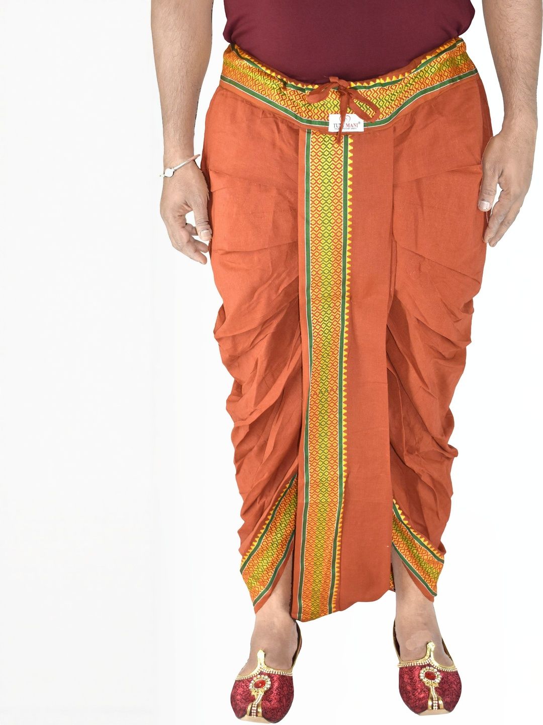 TUNI MANI Men Printed Cotton Dhotis