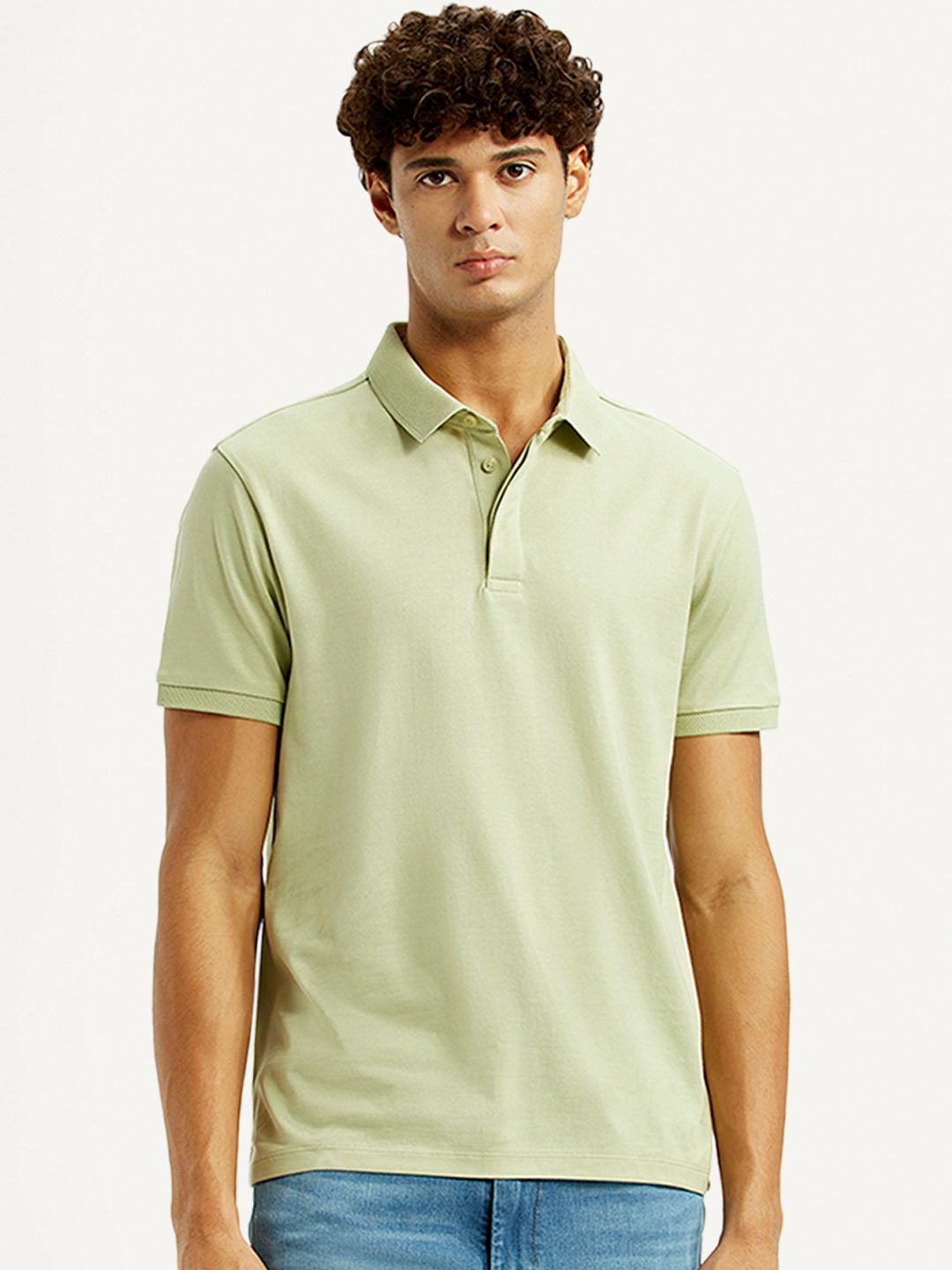 Polo Collar Cotton T-shirt Levis Polo Collar Slim Fit Cotton T-shirt