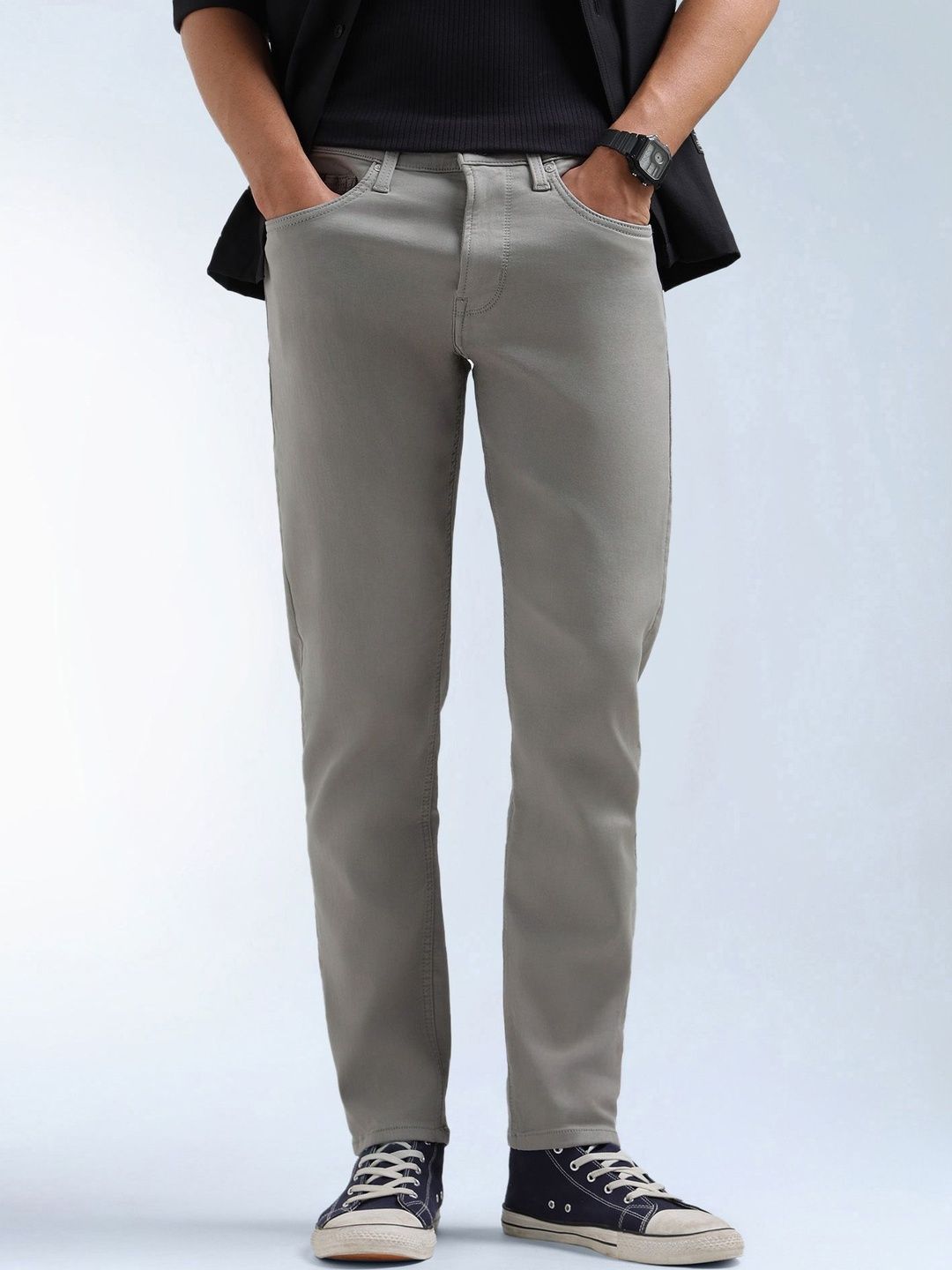 Flying Machine Men Tapered Fit Mid-Rise Jeans
