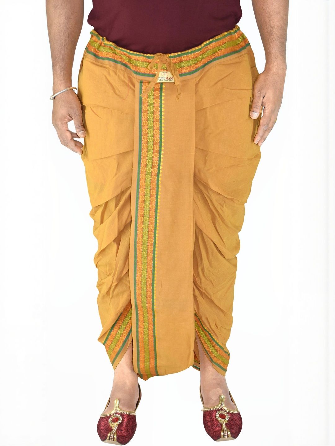 TUNI MANI Men Printed Cotton Dhotis