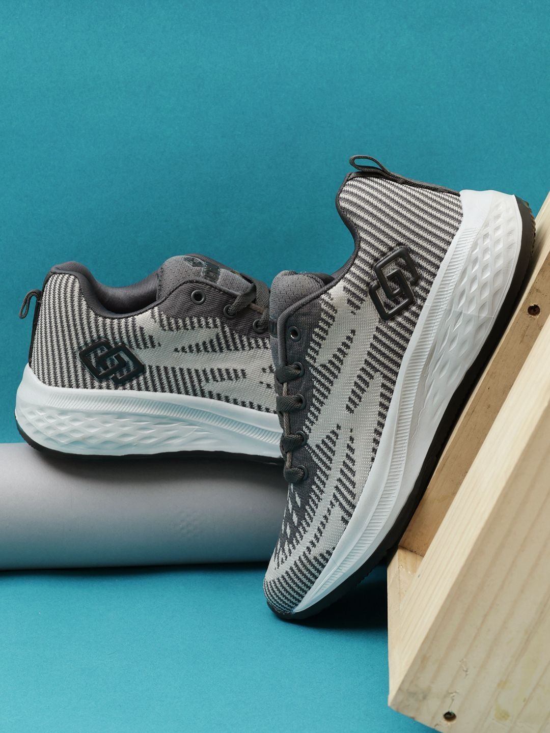 SCHOOZI Men Running Non-Marking Lace-Ups Sports Shoes