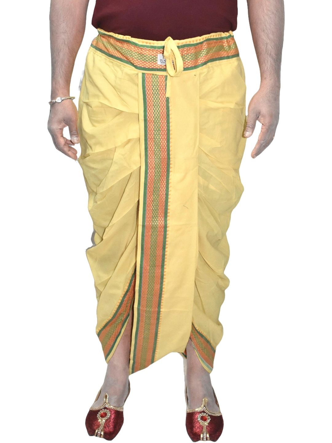 TUNI MANI Men Printed Cotton Dhotis