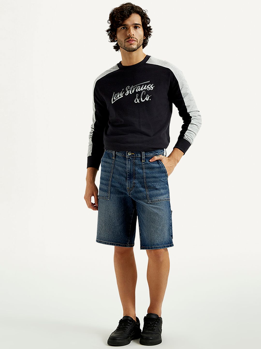 Buy Levis Men 568 Loose Fit Cargo Denim Shorts - Shorts for Men