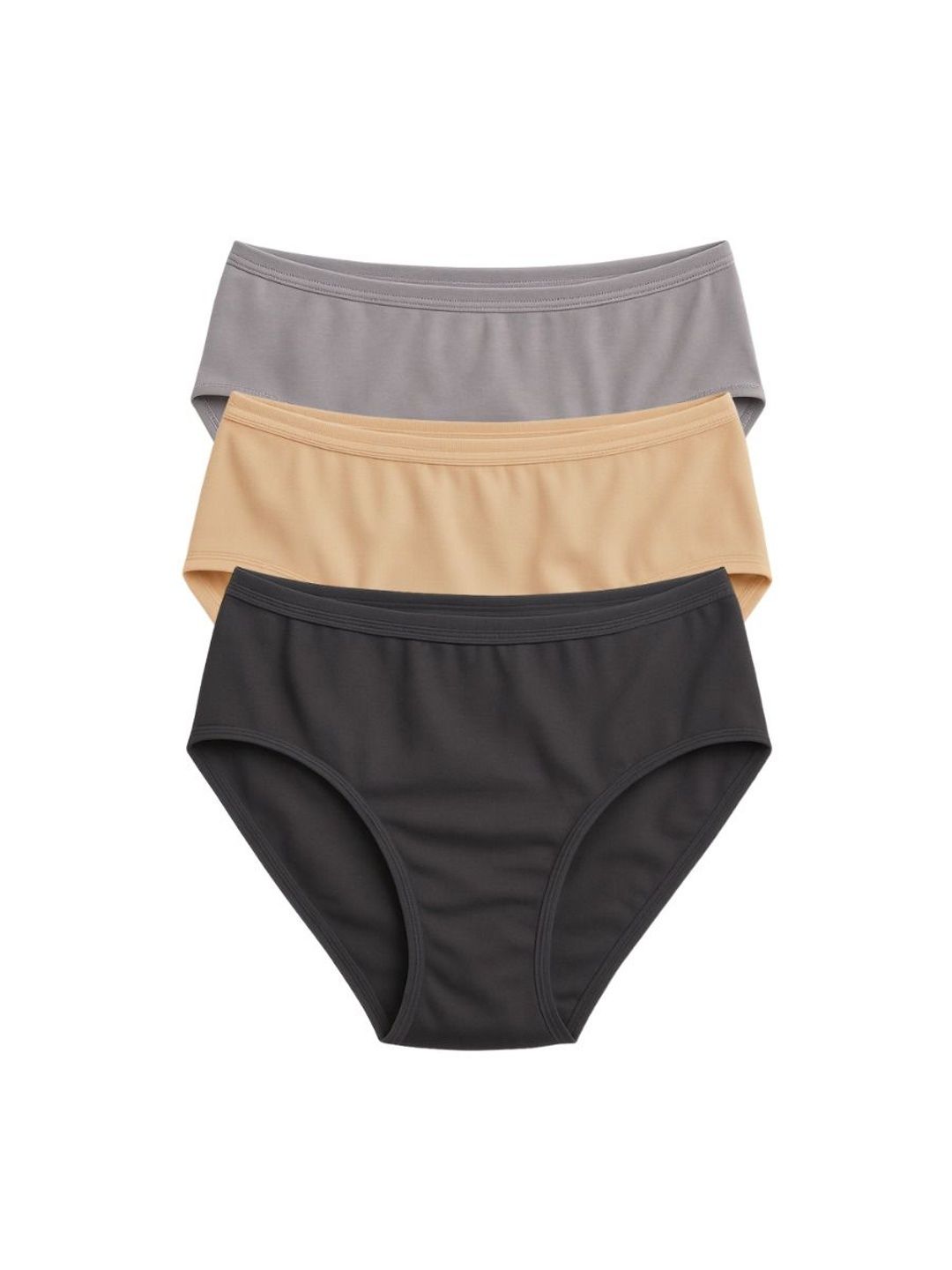 Munns & Mars Women Pack Of 3 Cotton Mid-Rise Hipster Briefs