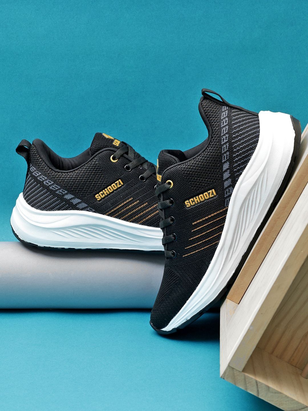 SCHOOZI Men Mesh Non-Marking Running Sports Shoes