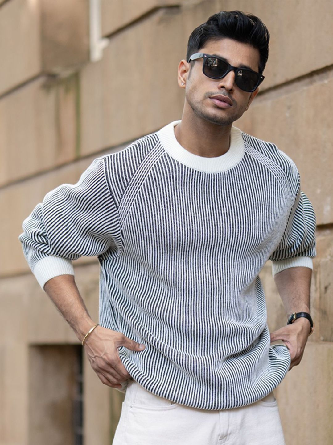 【ほし】mat shell バルーンレイヤーpullover STRIPED SHAWL COLLAR CARDIGAN | KNIT SWEATER | The Real McCoy's
