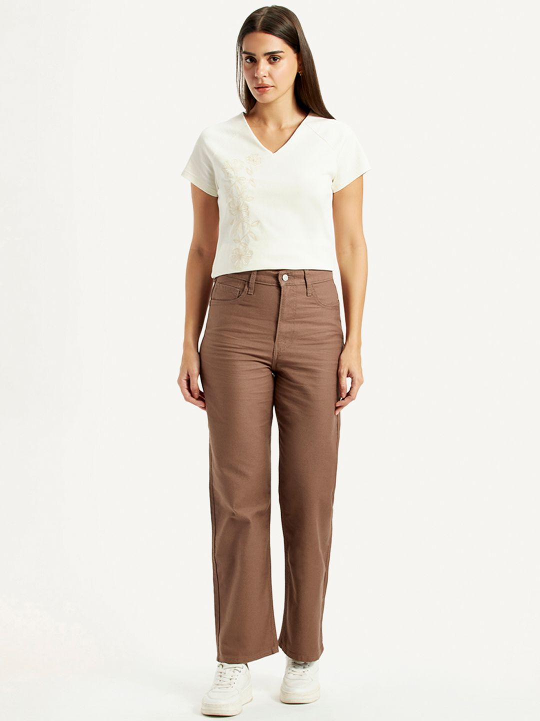 Levis Women Classic Straight Fit High-Rise Jeans