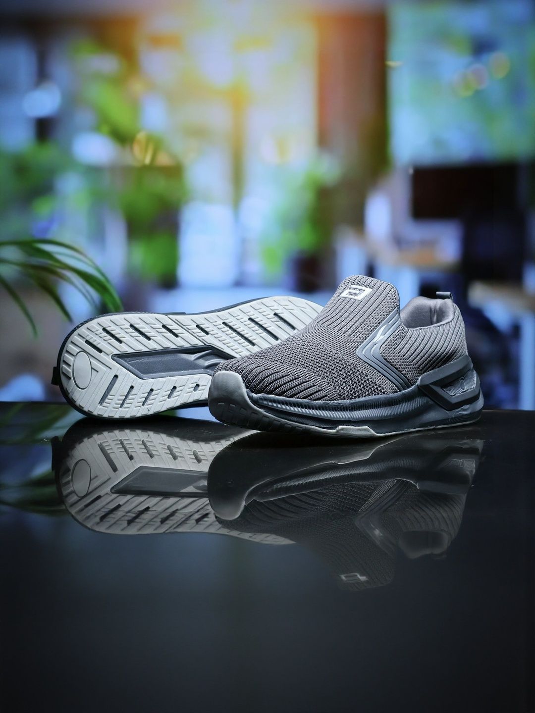 ASIAN Men Arch Support Slip On Non Marking Mesh Walking Shoes
